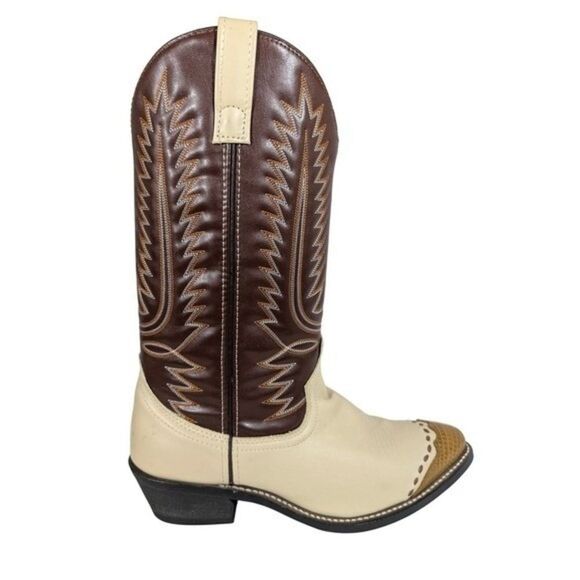 Laredo Flagstaff Collection Wingtip Western Boot Men's 8.5 (EW) 61161 Calf High - Picture 6 of 9